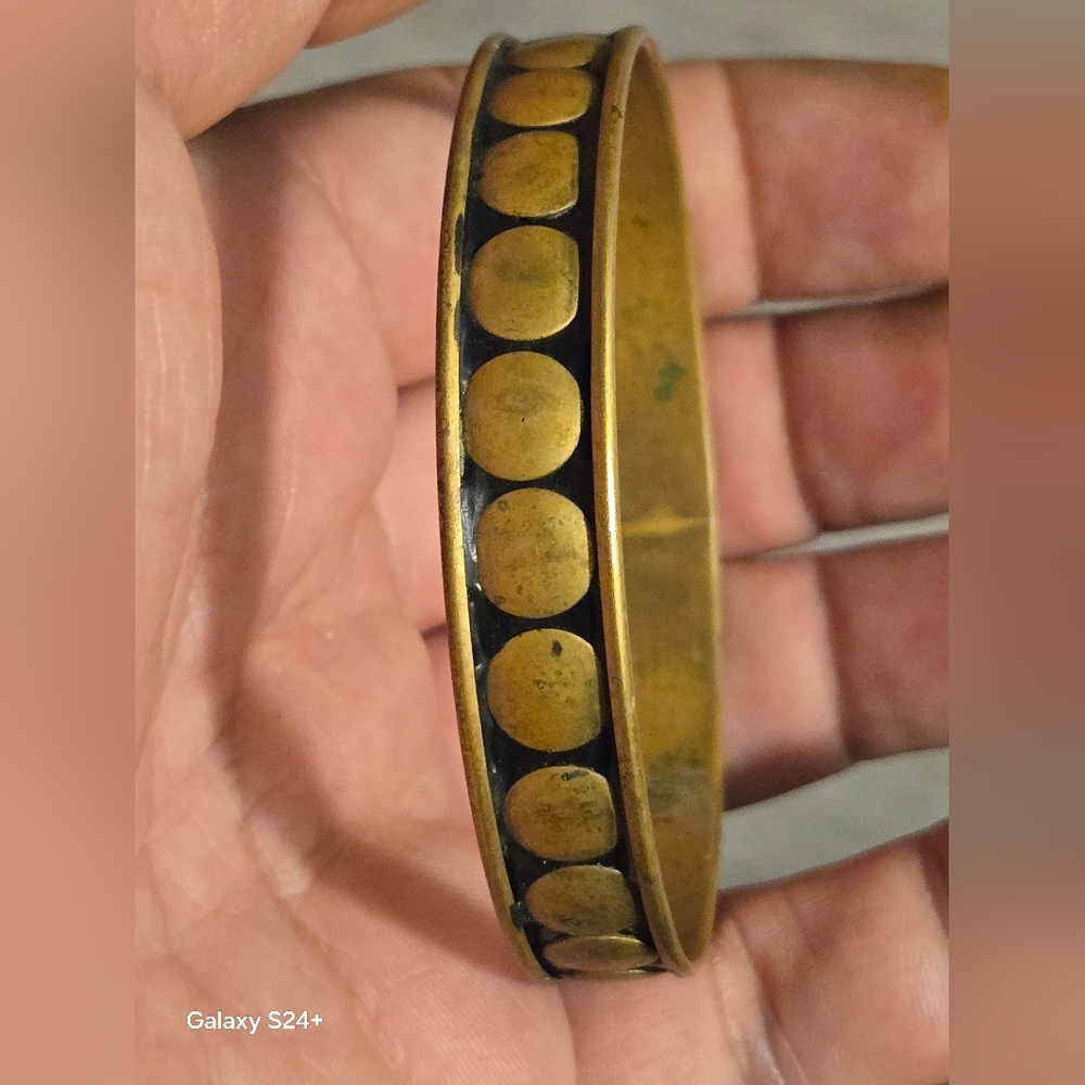 Vintage Bronze Bangle Bracelet